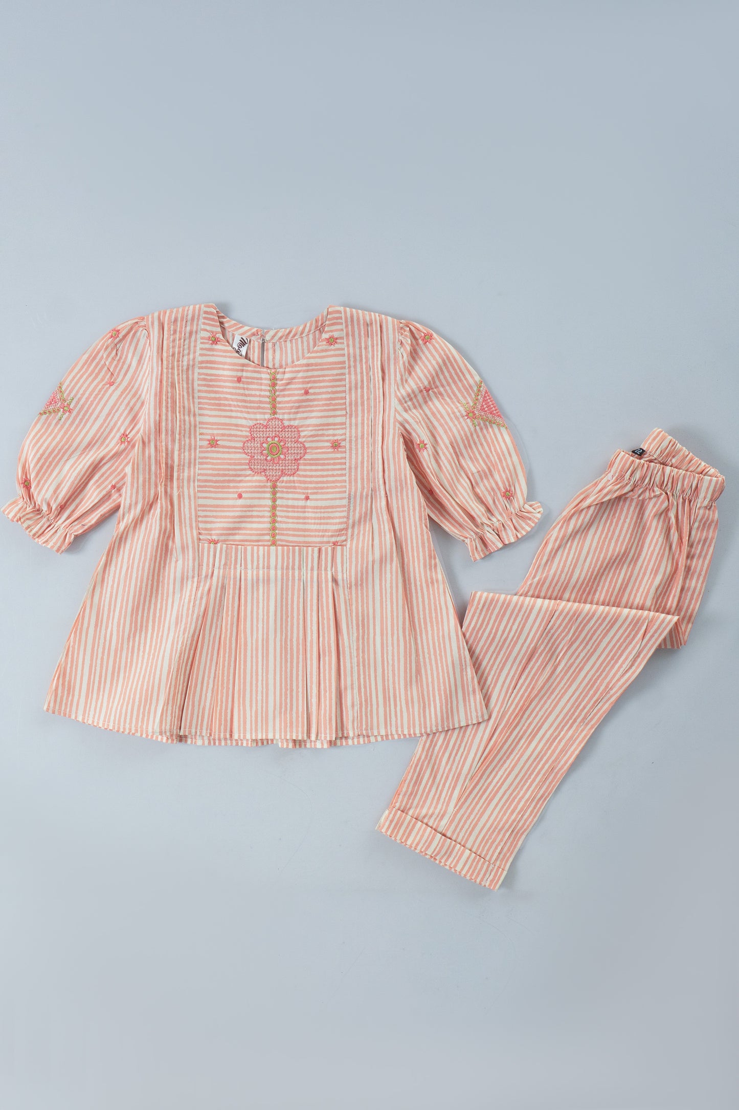 Summer Stripes Frock Suit