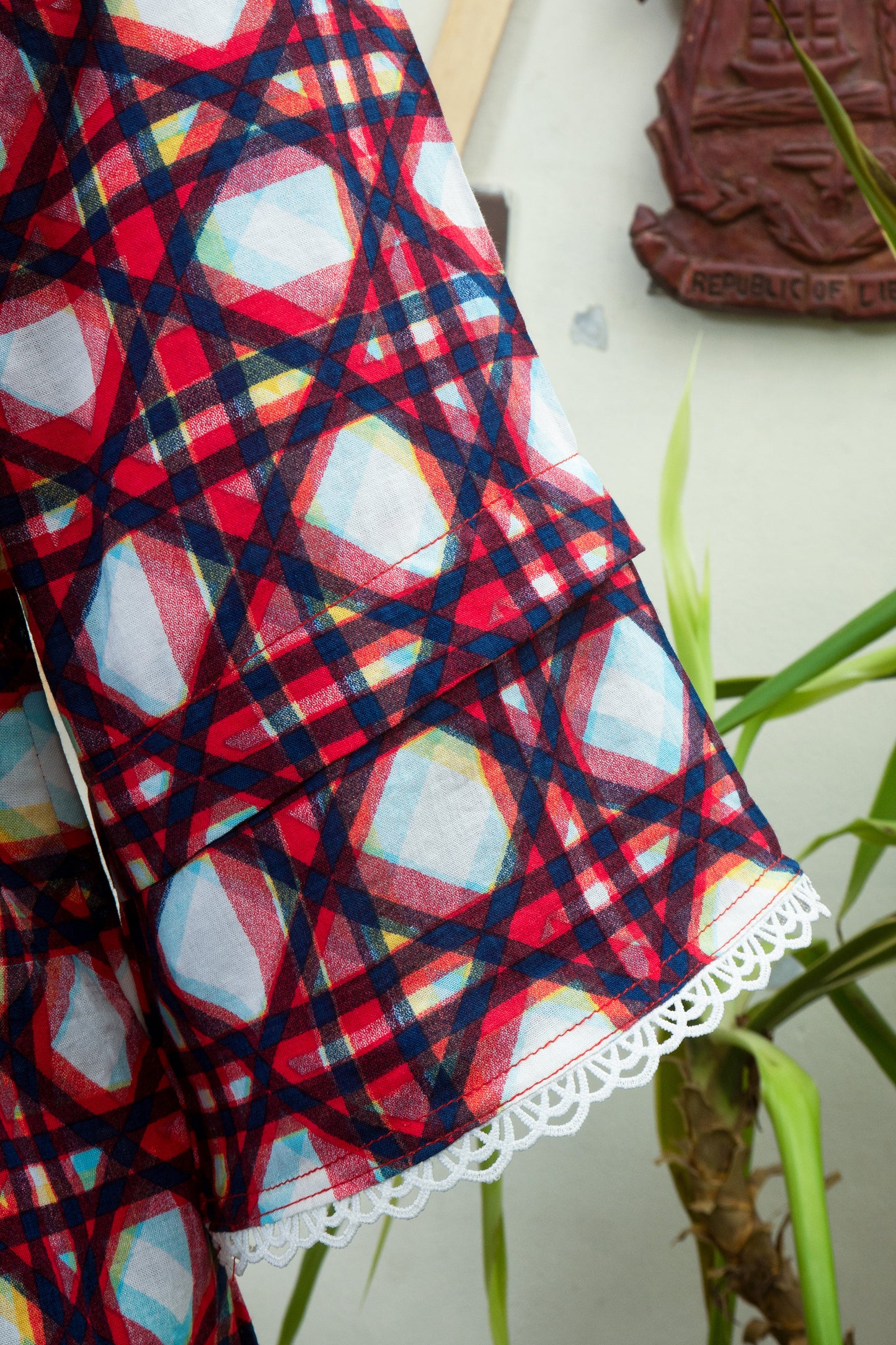 Urban Rhombus Printed Cotton Maxi