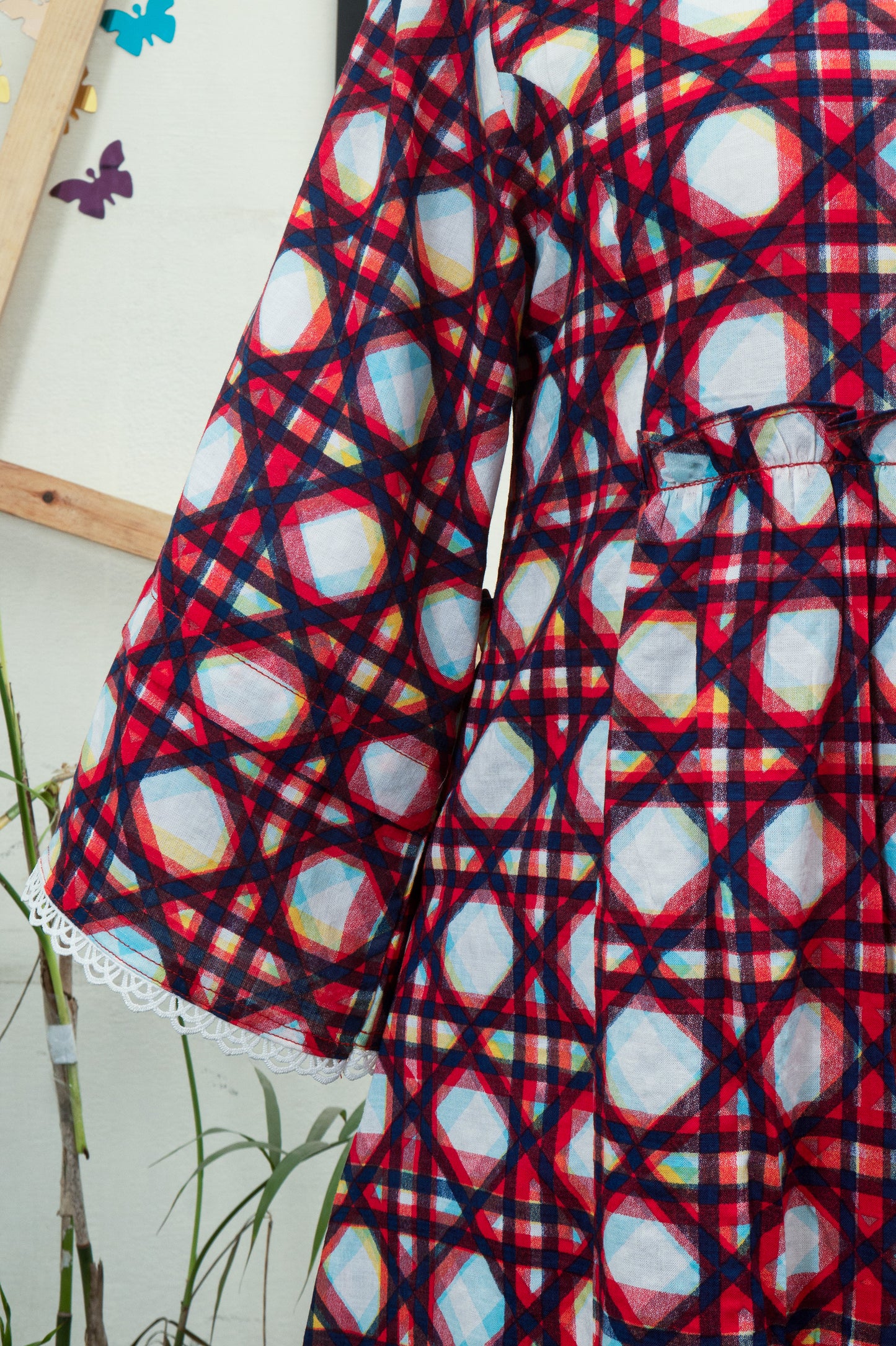 Urban Rhombus Printed Cotton Maxi
