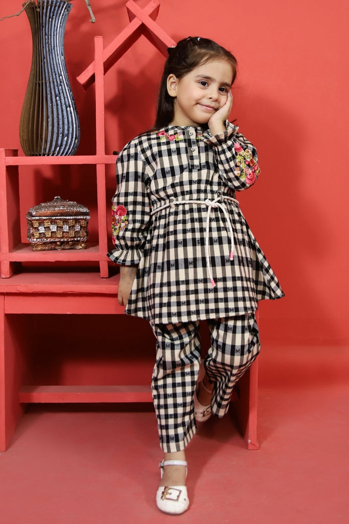 Flannel Printed 2 Piece Set(M-21)