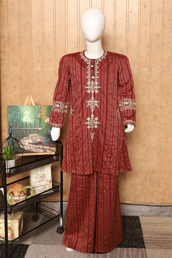 Winter Cotton Brown 2 Piece Set(M-28)