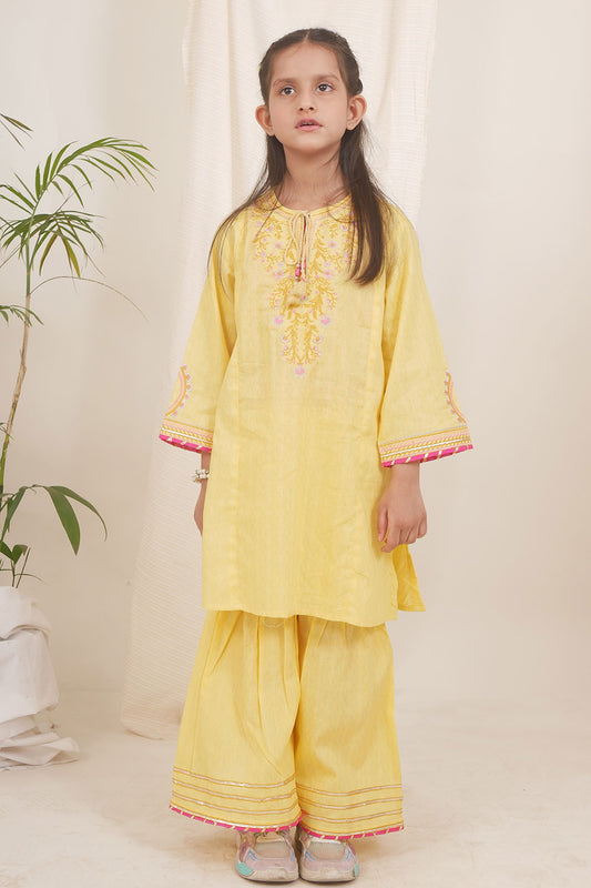 Yellow Cotton CO-ORD Set