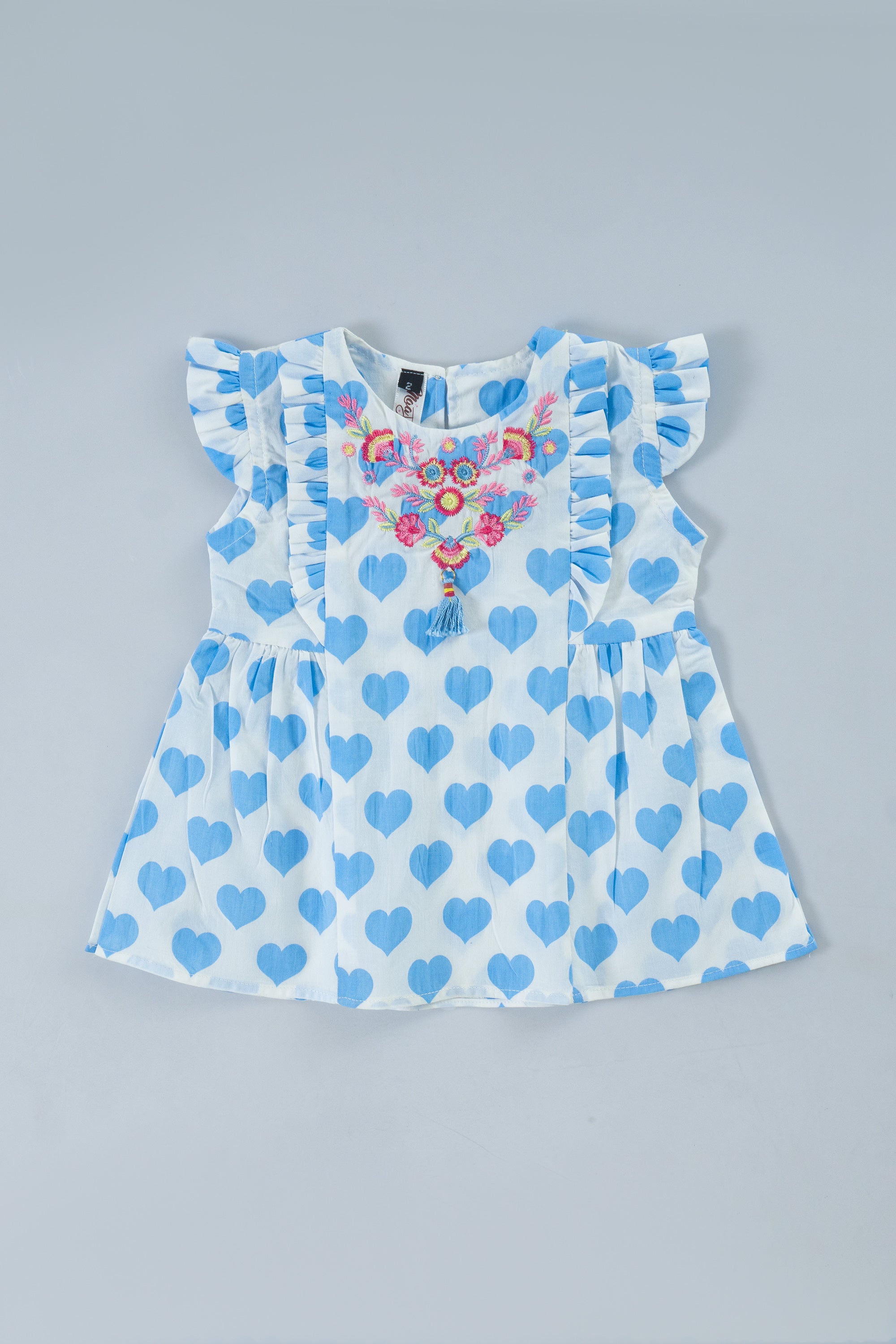 Blue Heart Bloom Baby Set