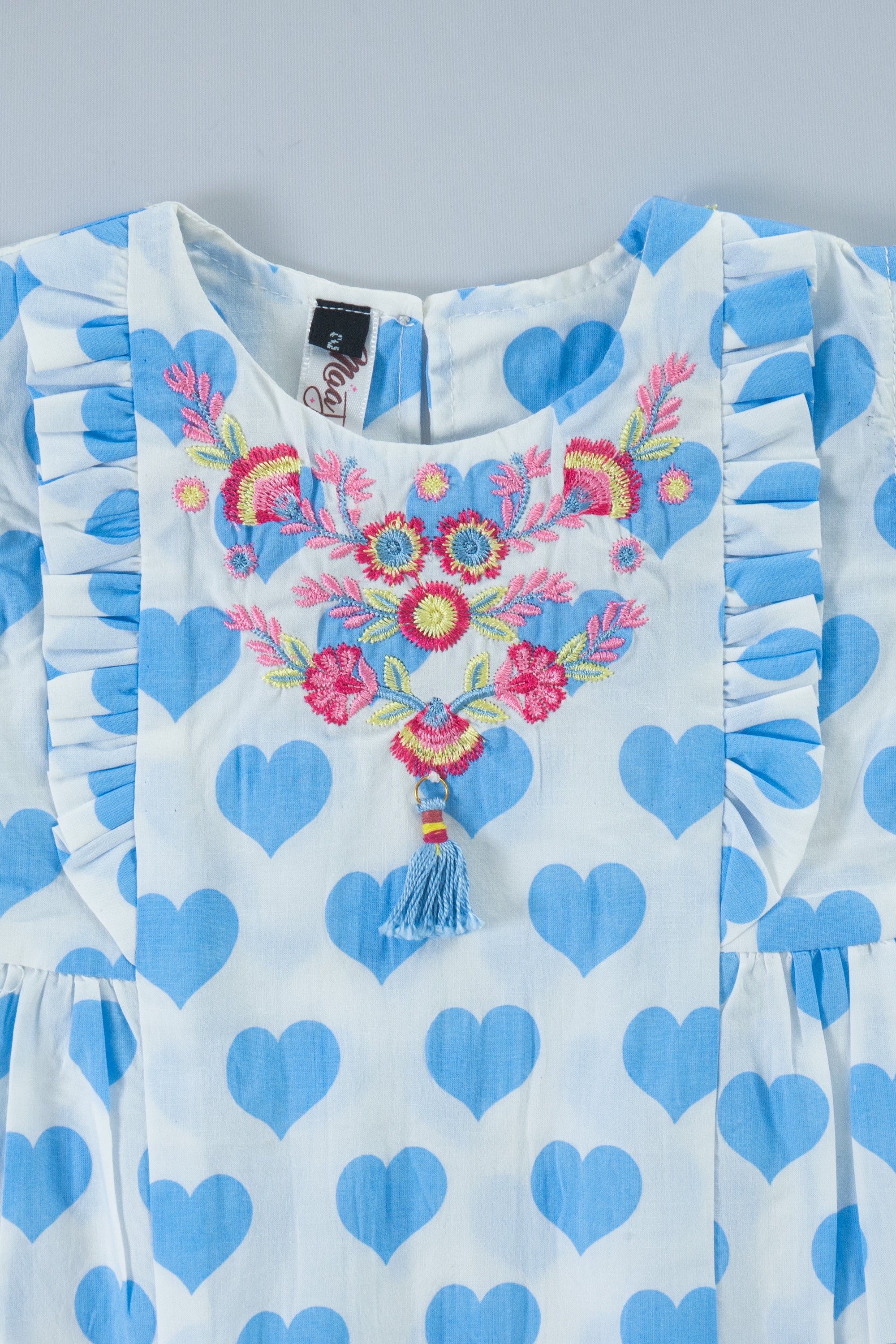 Blue Heart Bloom Baby Set