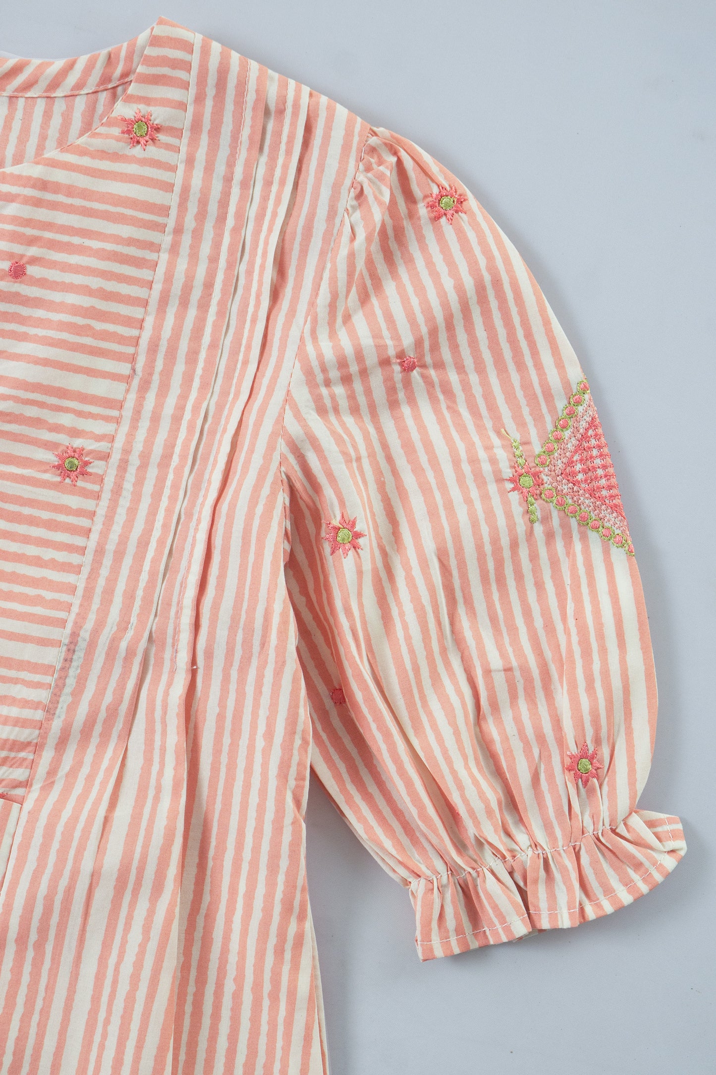 Summer Stripes Frock Suit