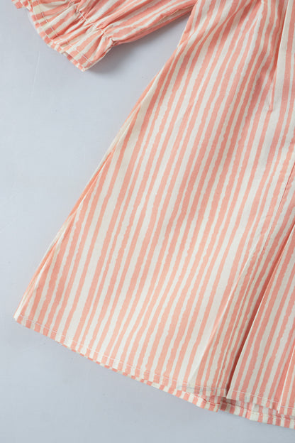 Summer Stripes Frock Suit