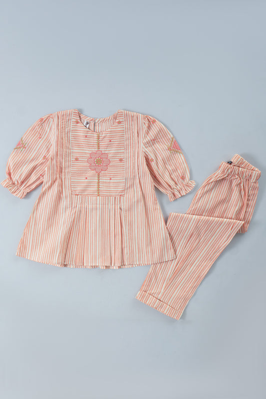 Summer Stripes Frock Suit