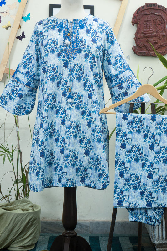 Floral Whisper Cotton Suit