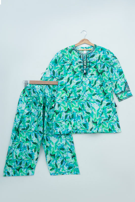 Floral Breeze Printed Cotton Shalwar Suit